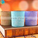 Candle Making Wedding Candelabra Black Tealight Candle Cup Colorful Sprayed Glass Candle Holders