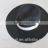Foldable Wholesale Custom Promotional Straw Summer Sun Panama Hat thumbnail-3