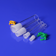 Male and Female Frosted Joint Quartz Glass Joint Tubes With Free Clip thumbnail-2