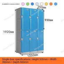 12-door ABS Plastic Gym Locker With Ventilation and Secure Lock Options OEM Supply