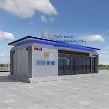 Large Police Duty Workstation, Police Duty Booth, Traffic Command Booth, Prefabricated Police Station, Highway Toll Service Booth thumbnail-2