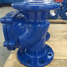DN40-DN350 PN16 Cast Ductile Iron GGG50 Lift Ball Check Valve Flange Soft Seal Non Return Check Valve Price thumbnail-6