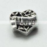 Wholesale Pdora Heart Shape Hole Beads Accessories, Lead Free Nickle Free Zinc Alloy Large Hole Beads thumbnail-4