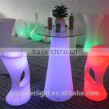 PE Plastic Bar Table With LED Light and Remote Control YXF-50120B