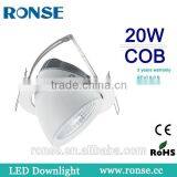 Ronse 20W Aluminum Recessed Led Cob Trunk Light Rotable Spot Lighting(RS-Q401)