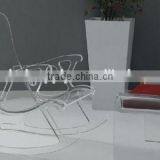 Modern Acrylic Rocking Lounge Chair thumbnail-1