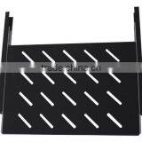 Black 4 Sides Sliding Shelf Mounted in 19'' Rack thumbnail-1