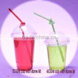 2016 Wholesale Plastic Cup With Drinking / Huge Cup for Cold Drink Transparent thumbnail-3