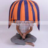 Wood Hadle Yellow/blue Big Hat Umbrella thumbnail-2