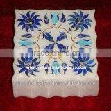 Square Marble Inlay Jewelry Gift Box Decorative Box thumbnail-1