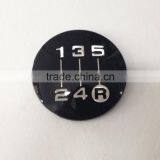 Custom 3d Acrylic Chrome Car Round Logo Bumper Sticker Badge thumbnail-2