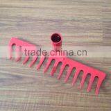 14 Teeth Wooden Handle Steel Garden Rake thumbnail-3