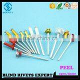 HOT SELLING OPEN END FACTORY PROTRUDING CROWN HEAD AL/ST PEEL RIVETS thumbnail-3