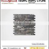 Dark Emperador Broken Edge Marble Mosaic Tiles thumbnail-3
