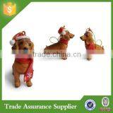 Professional Dog Supplier Polyresin Dachsund Christmas Ornament thumbnail-1
