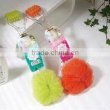 Bathroom Product PE Bath Sponge With Handle.massor Bath Brush thumbnail-1