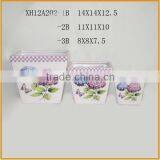 2015 New Arrival Unique Design Ceramic Wholesale Flower Pot Inserts