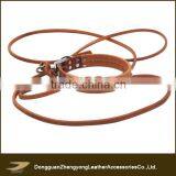 Wholesale Customised Fashion Running Leather Dog Leash Collars