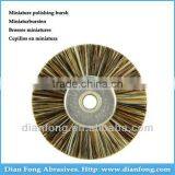 03F22 Grey Goat Hair Miniature Wheel Shaped 22mm Rough Dental Laboratory Rotary Polishing Brush Dental