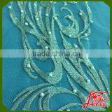 WHOLESALE PRICE WITH PROFESSIONAL SUPPLIER HANDMADE PEARL DESIGN EMBROIDERY FABRIC thumbnail-3
