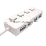 4-Port USB 2.0 Hub With Individual Power Switches and LEDs thumbnail-2
