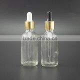 2oz Clear Glass Bottles Rubber Stopper Childproof Tamperproof Cap thumbnail-4