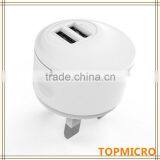 Wholesale Universal Portable 5V 2.1A 2 USB Ports UK Type Mobile Phone Charger Quality Choice thumbnail-1