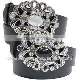 Nickle Free Fashion Pin Buckle With Filigree Details and Gems thumbnail-1