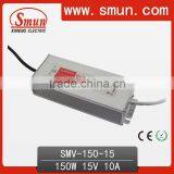 150W 15VDC Waterproof LED Power Supply With CE RoHS thumbnail-1