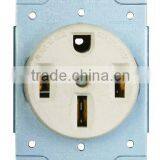 Power Devices 50AMP 125/250V 3-Pole 4-Wire Grounding NEMA 14-50R Flush Mount Receptacle UL Approved