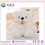 Custom 80cm Stuffed White Plush LED Teddy Bear Toy for Valentine' Day thumbnail-1