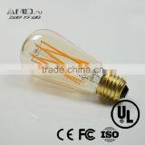 Gold Decorative ST64 LED Vintage Bulb /Vintage Dimmable Led Filament Edison Bulb Light thumbnail-4