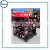 Holiday ESPN fans souvenirs cardboard retail pallet display in supermarket