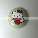 Customized pattern semi-precious stone charm for keyring and necklace as promotion gift oval stone pendant