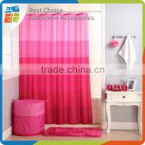 Polyester Pink Shower Curtain