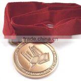 Hot Knowledge Medal With Red Ribbon thumbnail-1