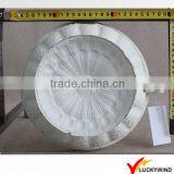 French Distressed White Finish Metal Urn Pot Planter thumbnail-4