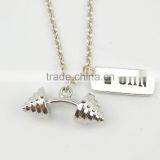 Weight Loss Fitness Necklace Sports Dumbbell GYM Strength Honour Necklace thumbnail-5