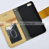 Mat Grain PU Leather Phone Case for Iphone 6 With Card Slots , Strap Holder and the Magnet Cover thumbnail-4