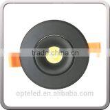 Adjustable Ceiling Down Light Recessed COB LED Downlight 9W 12W in Black Finish thumbnail-1