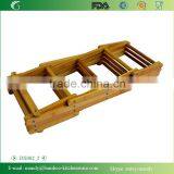 Lacquered Collapsible Bamboo Wine Rack, Bamboo Stand for Wine thumbnail-3