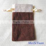 10*15cm Red Christmas Organza Favor Bag With Ribbon Drawstring thumbnail-2