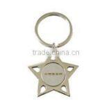 Jewel Quality Snowflake Shape Metal Keychains W/printing Logo thumbnail-1