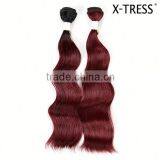 14inch 100g oT 530 Modacrylic Unique Design Colored Synthetic Hair Extensions Manufacturer Bundle Weaving Hair
