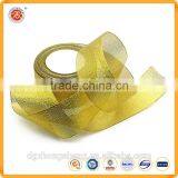 High Quality Fashion Red Christmas Ribbon With Glitter Christmas Ribbon Decoration thumbnail-3