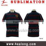 Wholesale OEM Team Set Sportswear Sublimated Cheap Striped Custom Rugby Jerseys Uniform thumbnail-6