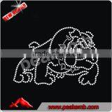 Beautiful Crystal Bulldogs Iron on Rhinestone Transfers for T-shirt thumbnail-1