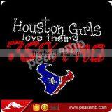 Texans Rhinestone Transfer Iron On Hot Fix Motif Bling Applique thumbnail-2