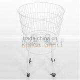 Wire Storage Basket With Wheels thumbnail-2
