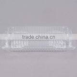 Duralock Clear Hinged Plastic Small Oblong Container, Clamshell Clear Take Out Food Box For Hotdog thumbnail-3